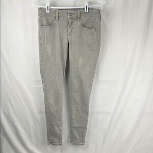 American Eagle - Size 6 - Khaki - Super Low Jeggings - Twill - Super Stretch